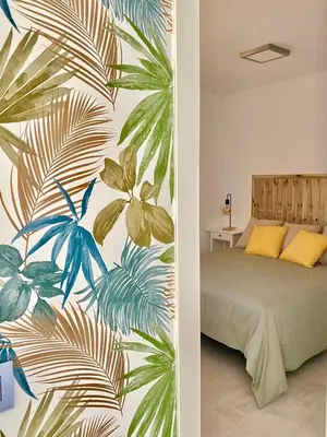 Cama o camas de una habitación en Las Olas en Playa del Inglés