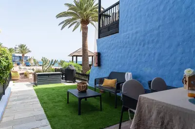 Zona de estar de Casa Tabera - Sun Club Playa del Águila