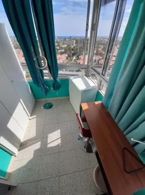 Zona de estar de Traumhafte Wohnung mit Panoramablick und Pool by CASAS COCODRILO