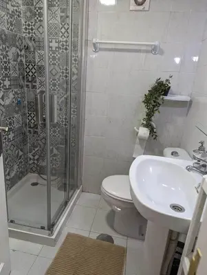 Un baño de Beachfront studio apartment Puerto Rico