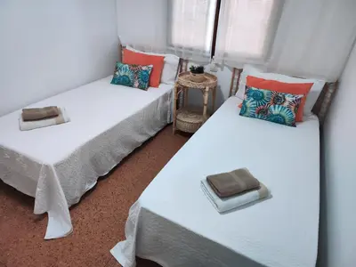 Cama o camas de una habitación en Los Balandros 116