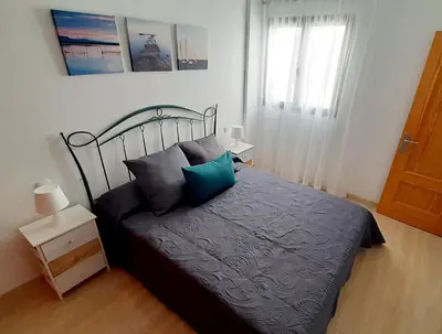 Cama o camas de una habitación en La Calma en Playa de Salinetas - cerca de playa y supermercado