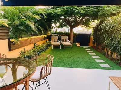 Jardín al aire libre en Meloneras Garden Suite