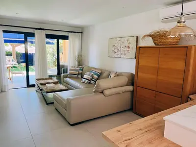 Zona de estar de Meloneras Garden Suite