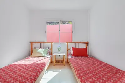 Cama o camas de una habitación en Home2Book Comfy Apt Puerto Rico, Pool&Terrace