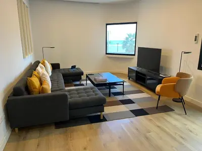 Zona de estar de Luxury Seaview Apartment Las Canteras