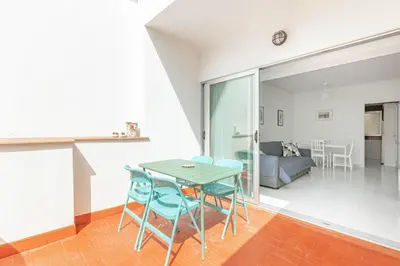 Zona de estar de SeaBliss The Terrace of Las Canteras!