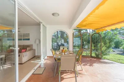 Jardín al aire libre en GuestReady - Sun Club 453 C Water Mill