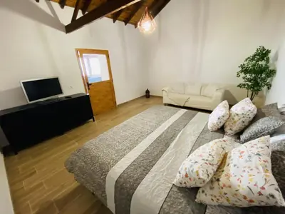Cama o camas de una habitación en Casa Eloisita