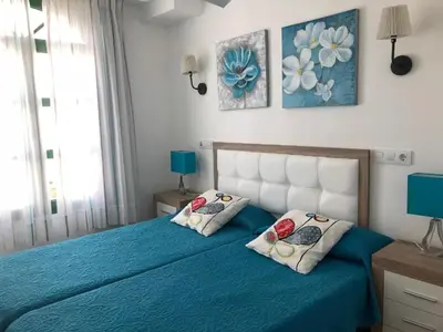 Cama o camas de una habitación en La Venecia de Canarias