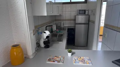 Una cocina o zona de cocina en Seaview Apartment Los Cactus