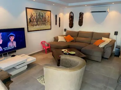 Zona de estar de Casa Tauro Gran Canaria