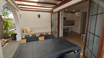 Una cocina o zona de cocina en Excelente Bungalow en Maspalomas