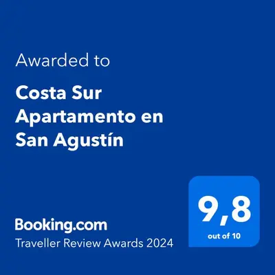 Certificado, premio, señal o documento que está expuesto en Costa Sur Apartamento en San Agustín