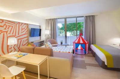 Cama o camas de una habitación en Abora Buenaventura by Lopesan Hotels