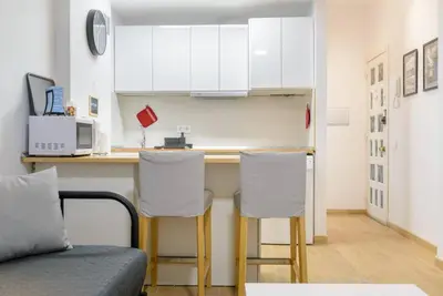 Una cocina o zona de cocina en Estudio en Playa de Las Canteras