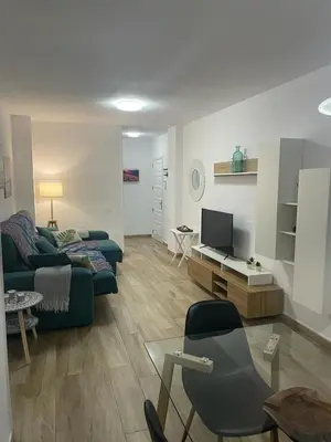 Una televisión o centro de entretenimiento en Buenavista Home