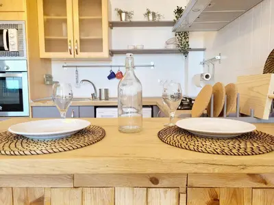Una cocina o zona de cocina en Casa Faro de Arinaga