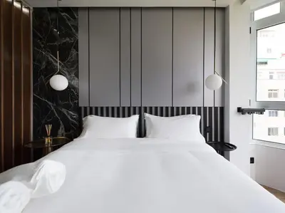 Cama o camas de una habitación en Playa y diseño Las Canteras - SUITE 26