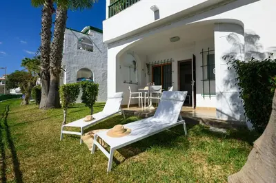 Jardín al aire libre en Ocean Air Apartment San Agustín