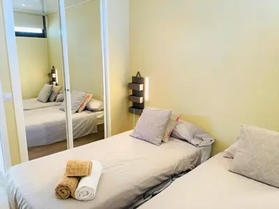 Cama o camas de una habitación en Apartment Mananem