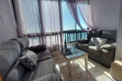 Zona de estar de Beach studio Don Paco with WIFI