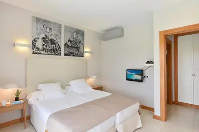 Cama o camas de una habitación en Vista Golf 10 by VillaGranCanaria