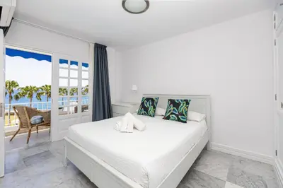 Cama o camas de una habitación en Apartamento vistas al mar en Pasito PM29