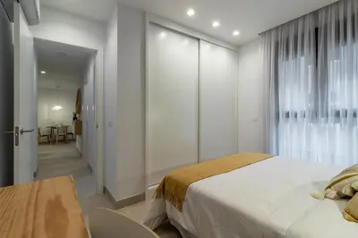 Cama o camas de una habitación en Viriato - Wifi - AC - Terraza compartida