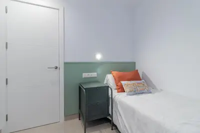 Cama o camas de una habitación en Viriato - Wifi - AC - Terraza compartida
