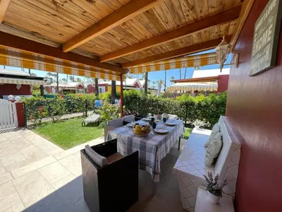 Jardín al aire libre en Beach Cottage