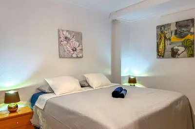 Cama o camas de una habitación en Casa Viva La Vida Arguineguin