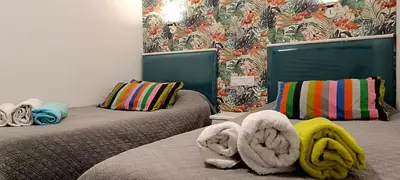 Cama o camas de una habitación en Playa del ingles Tamaran apartamento 509