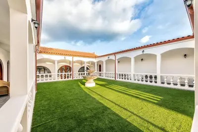 Jardín al aire libre en Bungalow Casa Pablo