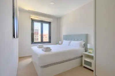 Cama o camas de una habitación en Brand New 2BR with Auto Check-In
