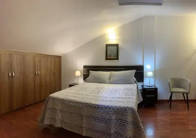 Cama o camas de una habitación en Viviendas Vacacionales en el centro de Valleseco By Artenatur